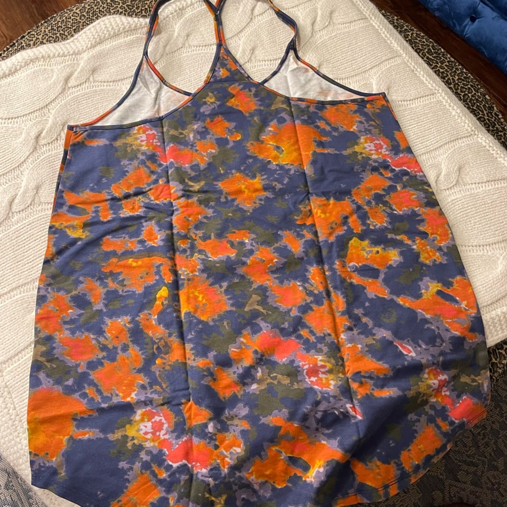 Venus Tie Dye Tank Dress 1X - Picture 8 of 8